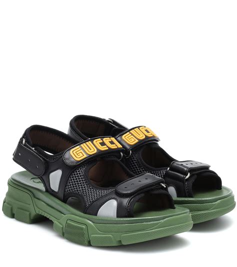 gucci mesh logo sandals|Gucci sandals women 2020.